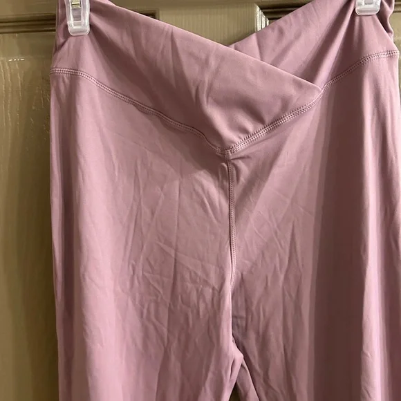 Lavender Flared Pants with front slits - Picture 3 of 6